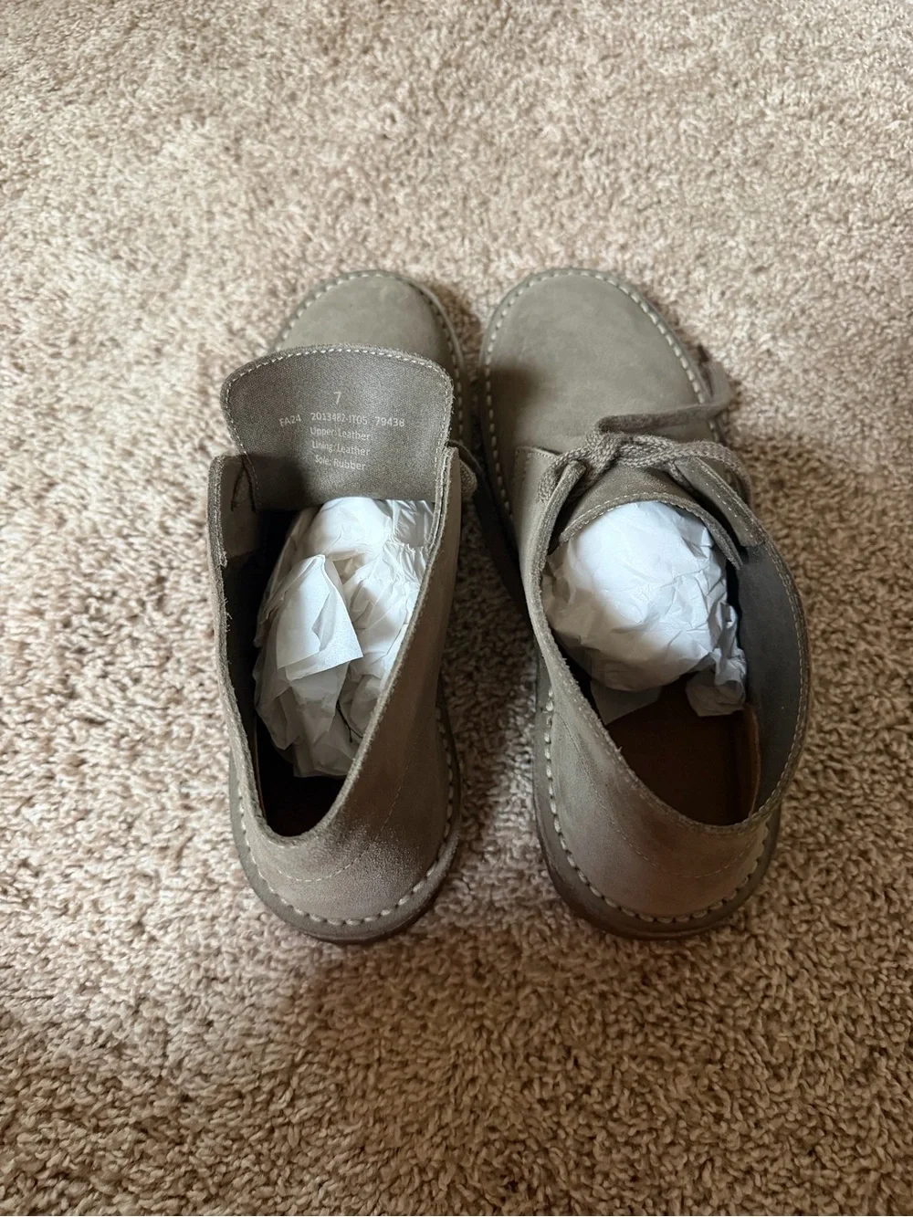 J. Crew Olive Suede Men’s Chukka Boots